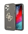 Guess GUHCP12LPCUGL4GBK iPhone 12 Pro Max 6.7" black/black hard case Glitter 4G Big Logo