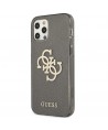 Guess GUHCP12LPCUGL4GBK iPhone 12 Pro Max 6.7" black/black hard case Glitter 4G Big Logo