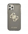 Guess GUHCP12LPCUGL4GBK iPhone 12 Pro Max 6.7" black/black hard case Glitter 4G Big Logo