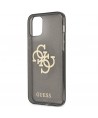 Guess GUHCP12LPCUGL4GBK iPhone 12 Pro Max 6.7" black/black hard case Glitter 4G Big Logo