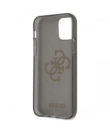 Guess GUHCP12LPCUGL4GBK iPhone 12 Pro Max 6.7" black/black hard case Glitter 4G Big Logo
