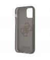 Guess GUHCP12LPCUGL4GBK iPhone 12 Pro Max 6.7" black/black hard case Glitter 4G Big Logo