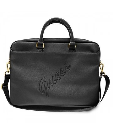 Guess Saffiano Script bag for a 16" laptop - black