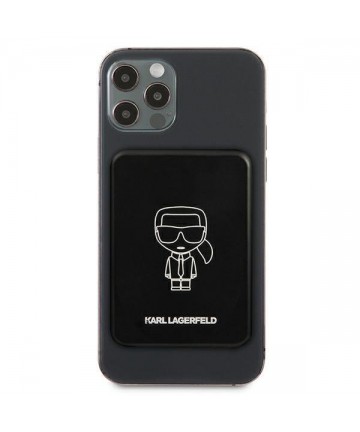 Karl Lagerfeld 3000mAh Inductive Powerbank with MagSafe - Black