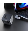 Hub Joyroom S-H121 USB-C stand - USB-A 3.0 / RJ45 / HDMI / USB-C / Thunderbolt for MacBook Pro - gray