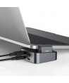 Hub Joyroom S-H121 USB-C stand - USB-A 3.0 / RJ45 / HDMI / USB-C / Thunderbolt for MacBook Pro - gray
