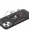 Wozinsky Ring Armor Case Kickstand Tough Rugged Cover for iPhone 13 mini rose