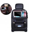 Car seat organizer seat protector seat cover shelf mini car table black