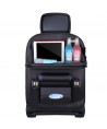 Car seat organizer seat protector seat cover shelf mini car table black