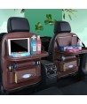 Car seat organizer seat protector seat cover shelf mini car table black