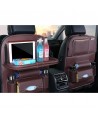 Car seat organizer seat protector seat cover shelf mini car table black