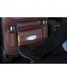 Car seat organizer seat protector seat cover shelf mini car table black