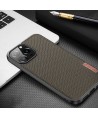 Dux Ducis Fino case covered with nylon material for iPhone 13 Pro gray