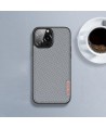 Dux Ducis Fino case covered with nylon material for iPhone 13 Pro gray