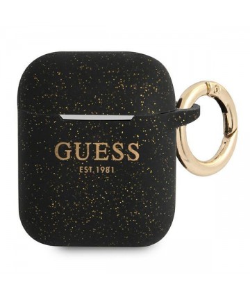 Guess GUA2SGGEK AirPods cover black/black Silicone Glitter
