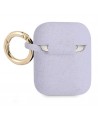 Guess GUA2SGGEU AirPods cover purple/purple Silicone Glitter