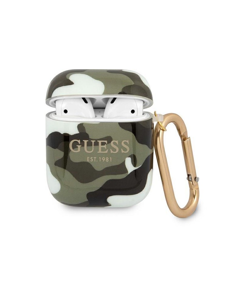 Guess GUA2UCAMA AirPods cover green/khaki Camo Collection