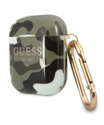 Guess GUA2UCAMA AirPods cover green/khaki Camo Collection