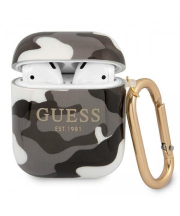 Guess GUA2UCAMG AirPods cover black/black Camo Collection