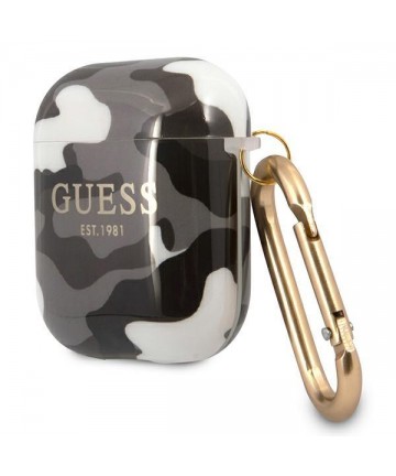 Guess GUA2UCAMG AirPods cover black/black Camo Collection