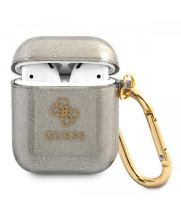 Guess GUA2UCG4GK AirPods cover black/black Glitter Collection