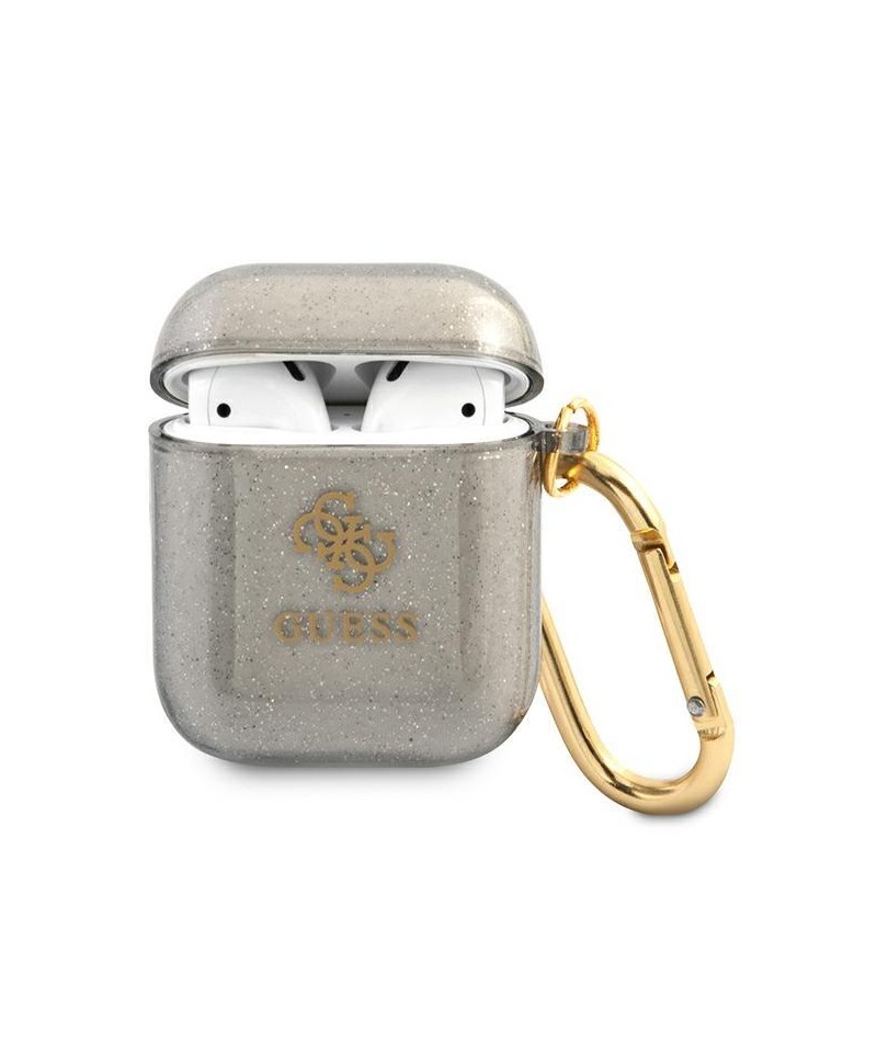 Guess GUA2UCG4GK AirPods cover black/black Glitter Collection