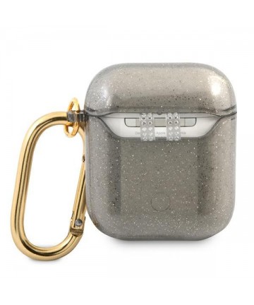 Guess GUA2UCG4GK AirPods cover black/black Glitter Collection
