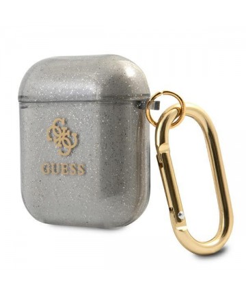 Guess GUA2UCG4GK AirPods cover black/black Glitter Collection