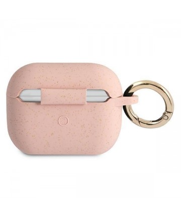 Guess GUAPSGGEP AirPods Pro cover pink/pink Silicone Glitter