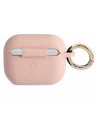 Guess GUAPSGGEP AirPods Pro cover pink/pink Silicone Glitter