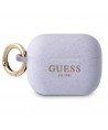 Guess GUAPSGGEU AirPods Pro cover purple/purple Silicone Glitter