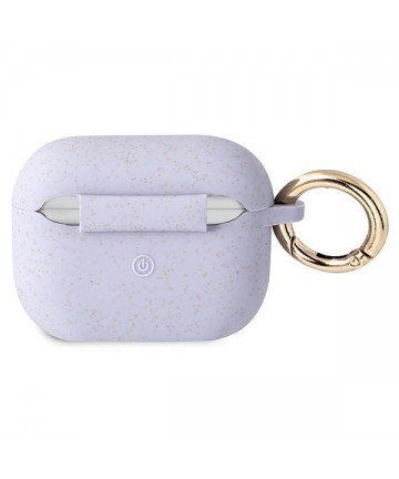Guess GUAPSGGEU AirPods Pro cover purple/purple Silicone Glitter