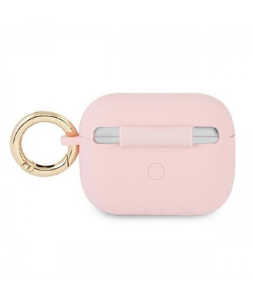 Guess GUAPSSSI AirPods Pro cover pink/pink Silicone Vintage Script