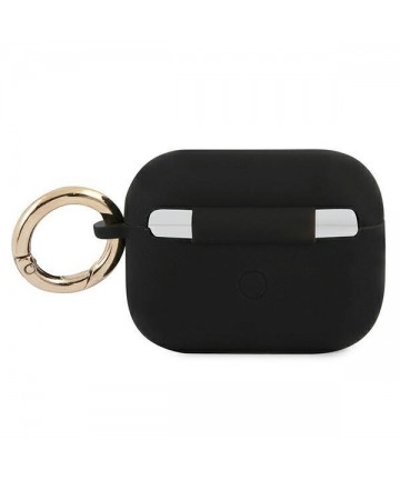 Guess GUAPSSSK AirPods Pro cover black/black Silicone Vintage Script