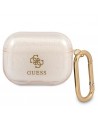 Guess GUAPUCG4GD AirPods Pro cover gold/gold Glitter Collection