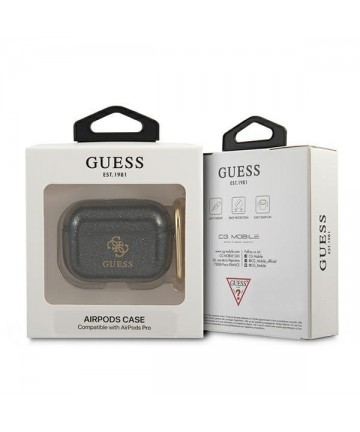 Guess GUAPUCG4GK AirPods Pro cover black/black Glitter Collection