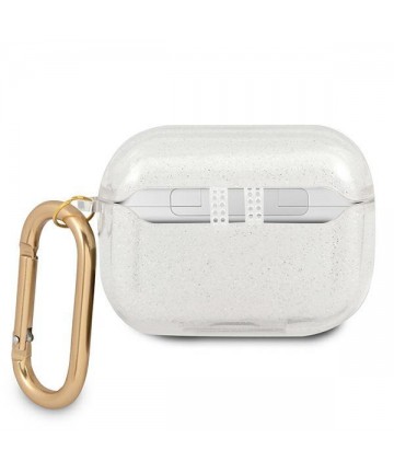 Guess GUAPUCG4GT AirPods Pro cover Transparent Glitter Collection
