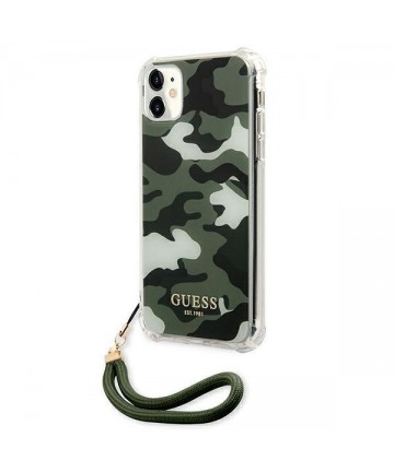 Guess GUHCN61KSARKA iPhone 11 6.1" / Xr green/khaki hardcase Camo Collection