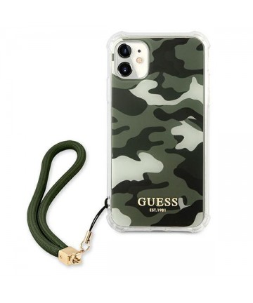 Guess GUHCN61KSARKA iPhone 11 6.1" / Xr green/khaki hardcase Camo Collection