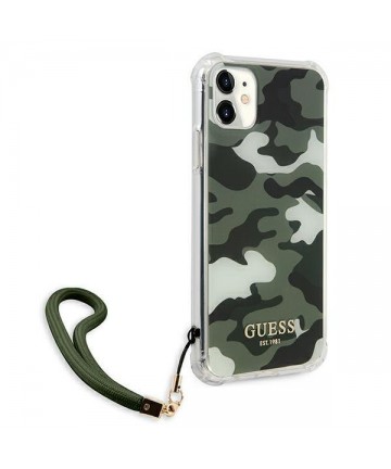 Guess GUHCN61KSARKA iPhone 11 6.1" / Xr green/khaki hardcase Camo Collection