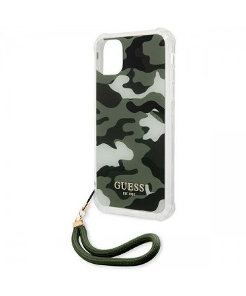 Guess GUHCN61KSARKA iPhone 11 6.1" / Xr green/khaki hardcase Camo Collection