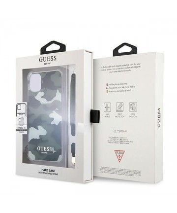 Guess GUHCN61KSARKA iPhone 11 6.1" / Xr green/khaki hardcase Camo Collection