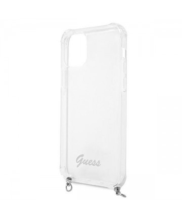 Guess GUHCP12LKC4GSSI iPhone 12 Pro Max 6.7" Transparent hardcase 4G Silver Chain