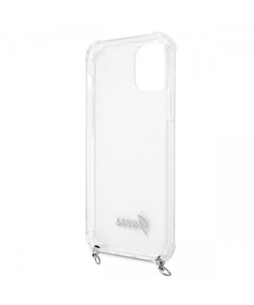 Guess GUHCP12LKC4GSSI iPhone 12 Pro Max 6.7" Transparent hardcase 4G Silver Chain