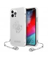 Guess GUHCP12LKS4GSI iPhone 12 Pro Max 6.7" Transparent hardcase 4G Silver Charms Collection