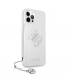 Guess GUHCP12LKS4GSI iPhone 12 Pro Max 6.7" Transparent hardcase 4G Silver Charms Collection