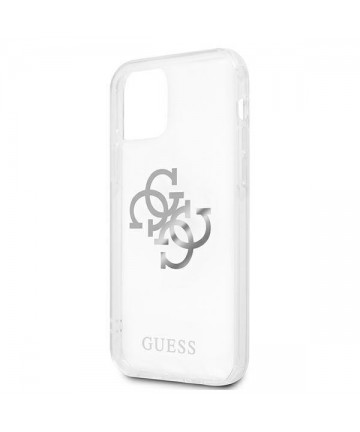 Guess GUHCP12LKS4GSI iPhone 12 Pro Max 6.7" Transparent hardcase 4G Silver Charms Collection