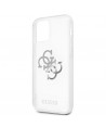 Guess GUHCP12LKS4GSI iPhone 12 Pro Max 6.7" Transparent hardcase 4G Silver Charms Collection
