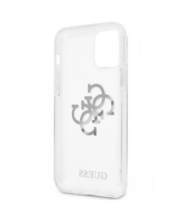 Guess GUHCP12LKS4GSI iPhone 12 Pro Max 6.7" Transparent hardcase 4G Silver Charms Collection