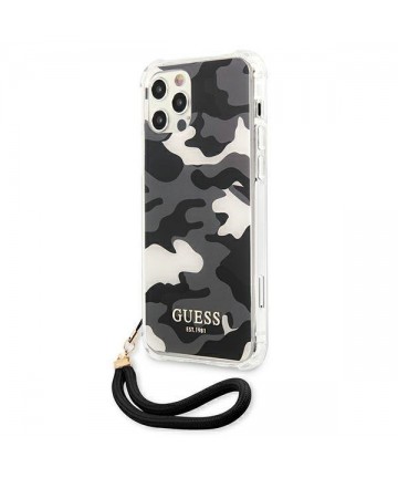 Guess GUHCP12LKSARBK iPhone 12 Pro Max 6.7" black/black hardcase Camo Collection